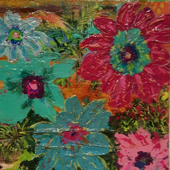 Original Mixed Media Art Collage Caribbean Dream