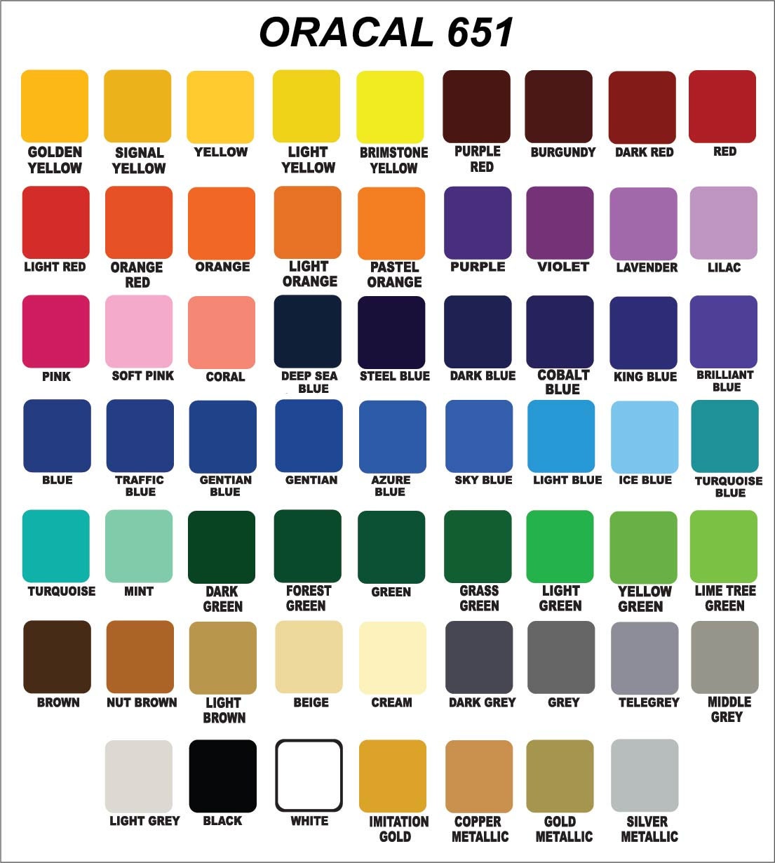 cricut vinyl colors