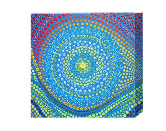 Mandala art digital download. Original Indigenous Bohemian boho hanging art. Hippy dot art. Home decor. Ethnic painting Gift ideas handmade.