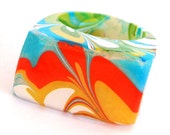 Funky Marbled Resin Rings, Unique & Modern, Blast from the Past, 70's up-dated fashions,Trending Contemporary Rings, ResinHeavenUSA