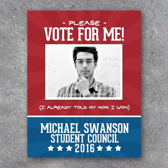 Election Campaign Poster 1 Printable 8.5 x 11