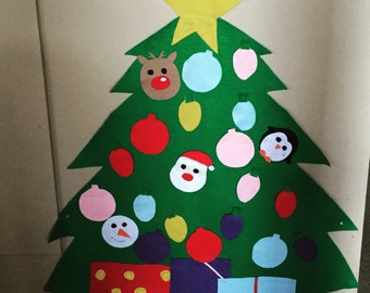 Ready to ship Felt Christmas tree for toddlers