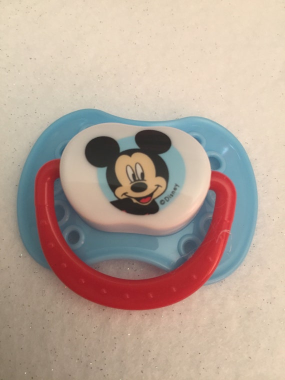 Light Blue Disney Mickey Mouse Reborn Magnetic Pacifier 5330