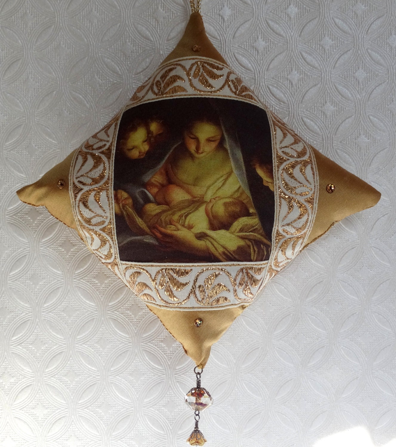 Handmade Christmas ornament religious ornament Nativity