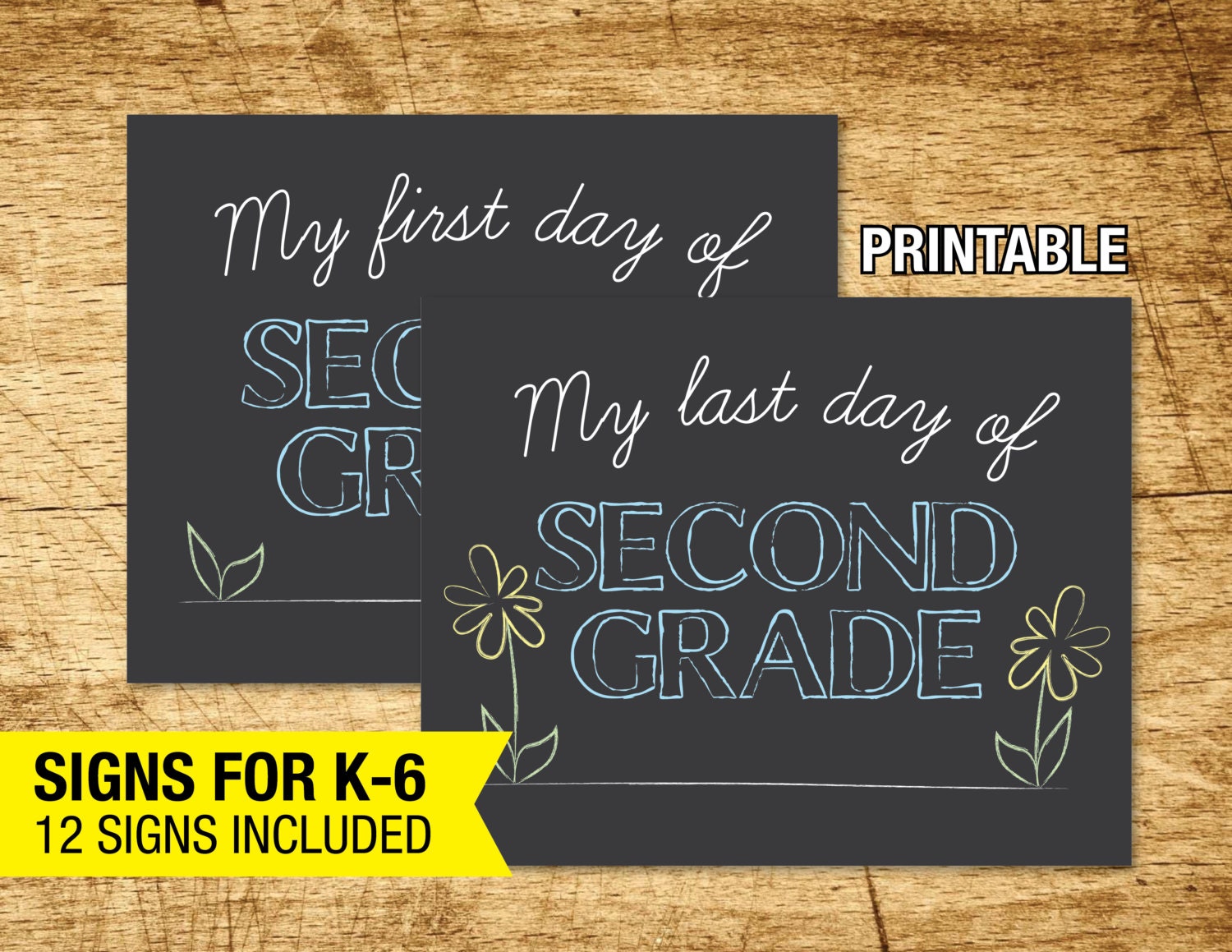 First and Last Day of School Signs by EveryDarlingDetail