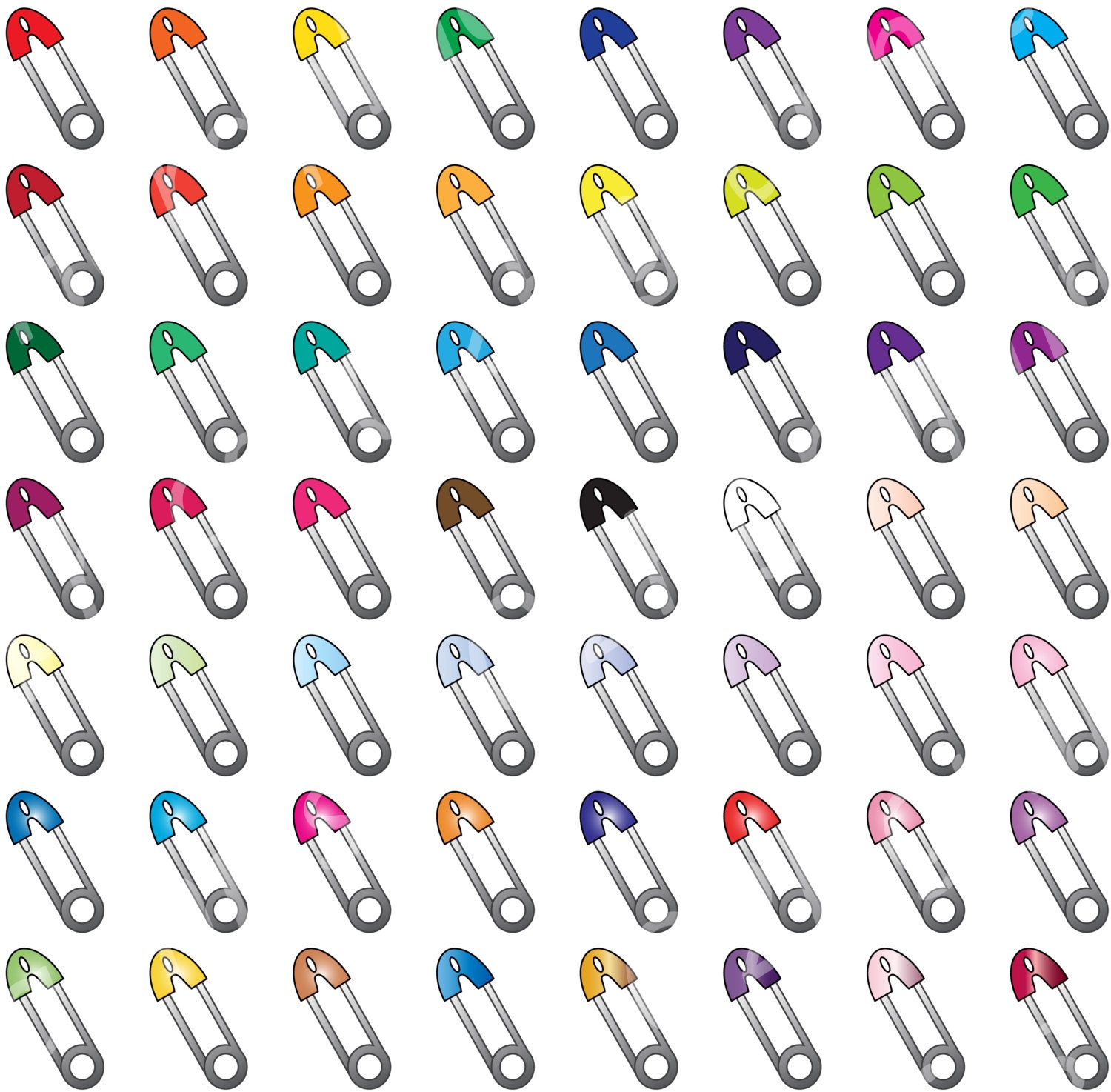 Baby Safety Pin Clipart Pins Clip Art Vector Clipart