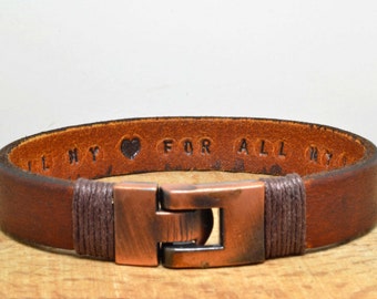 Men's Personalized Bracelet,Women leather bracelet,Mens bracelet,Private massage,Mens gift,personalized leather bracelet,Mothers day gift