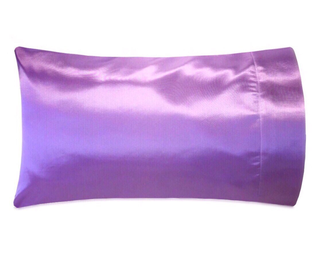 Lavender Satin Pillowcase Lavender Charmeuse Satin by SatinSwank