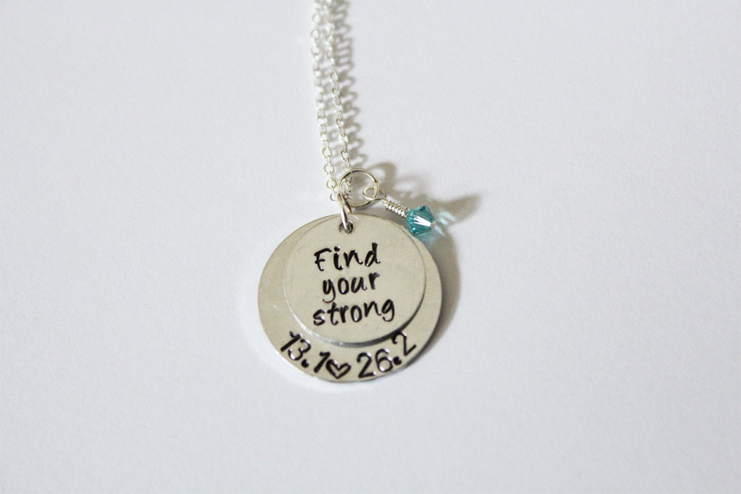 Find Your Strong Necklace Marathon Jewelry Custom-Made