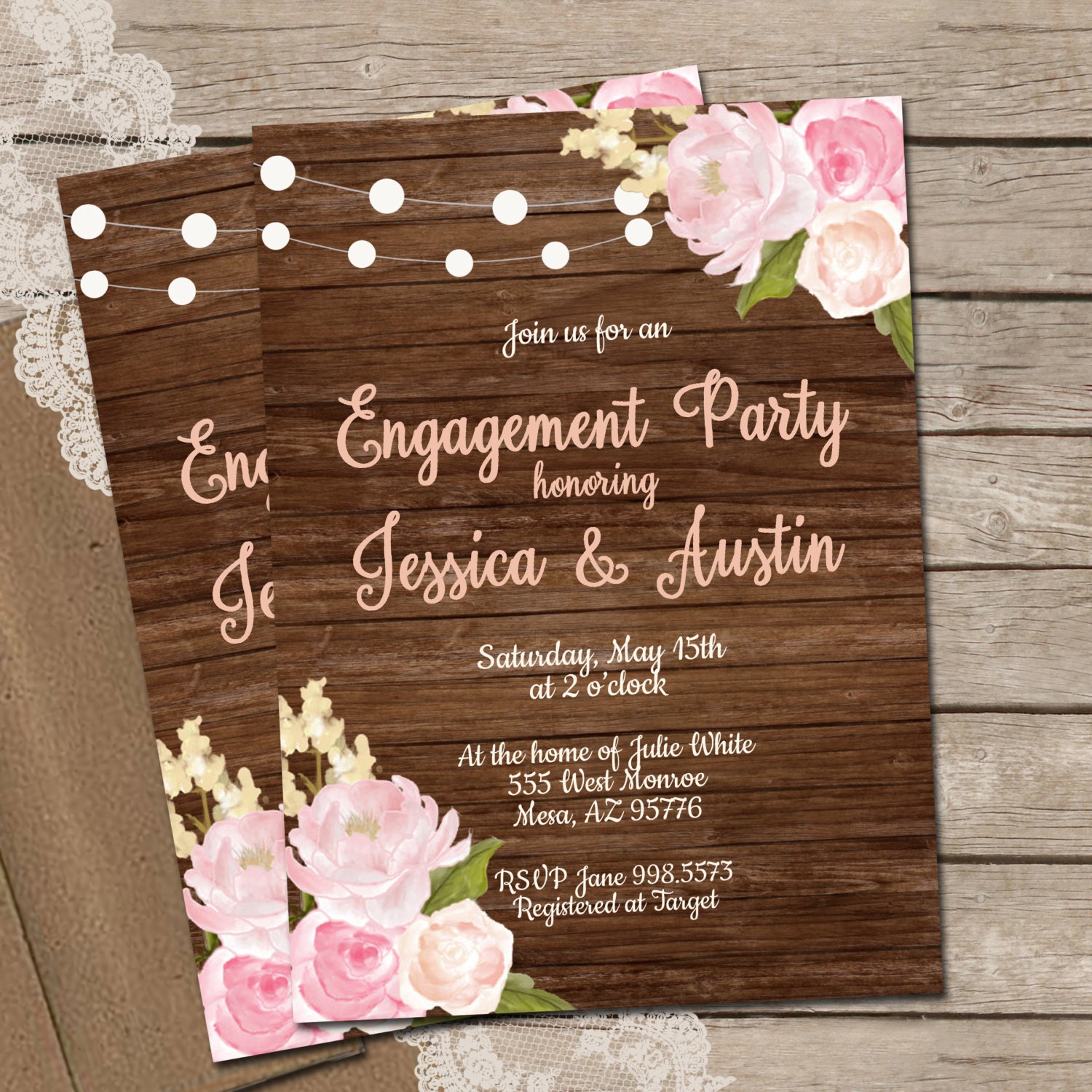 Engagement Party Invitations Etsy 7