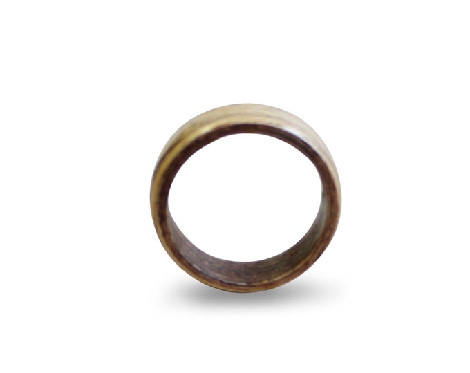 Beech wood ring unisex natural ring