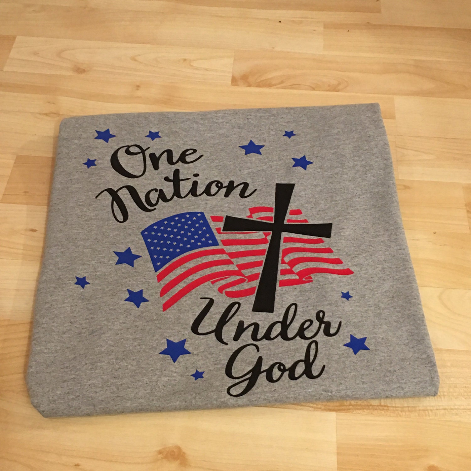 one nation under god harley shirt