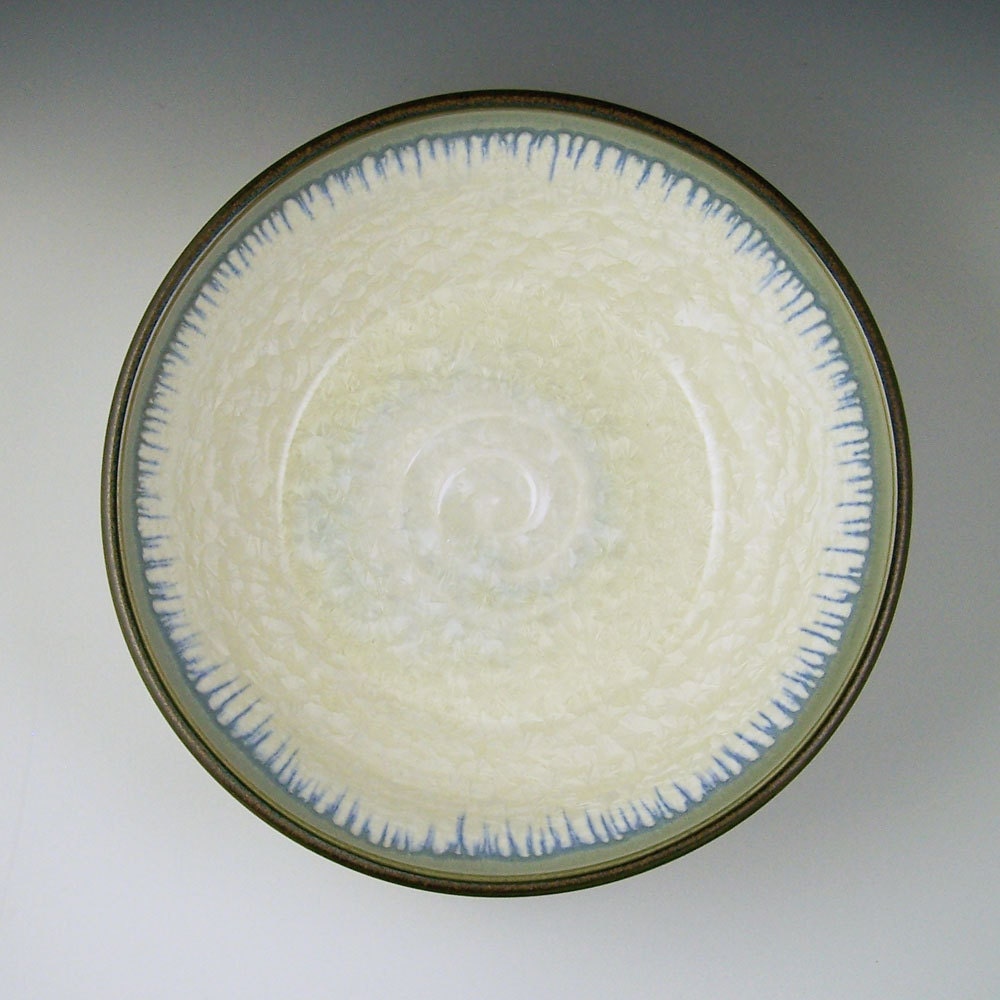 BOWL extra large crystalline glazed porcelain bowl by BRANDBUCK