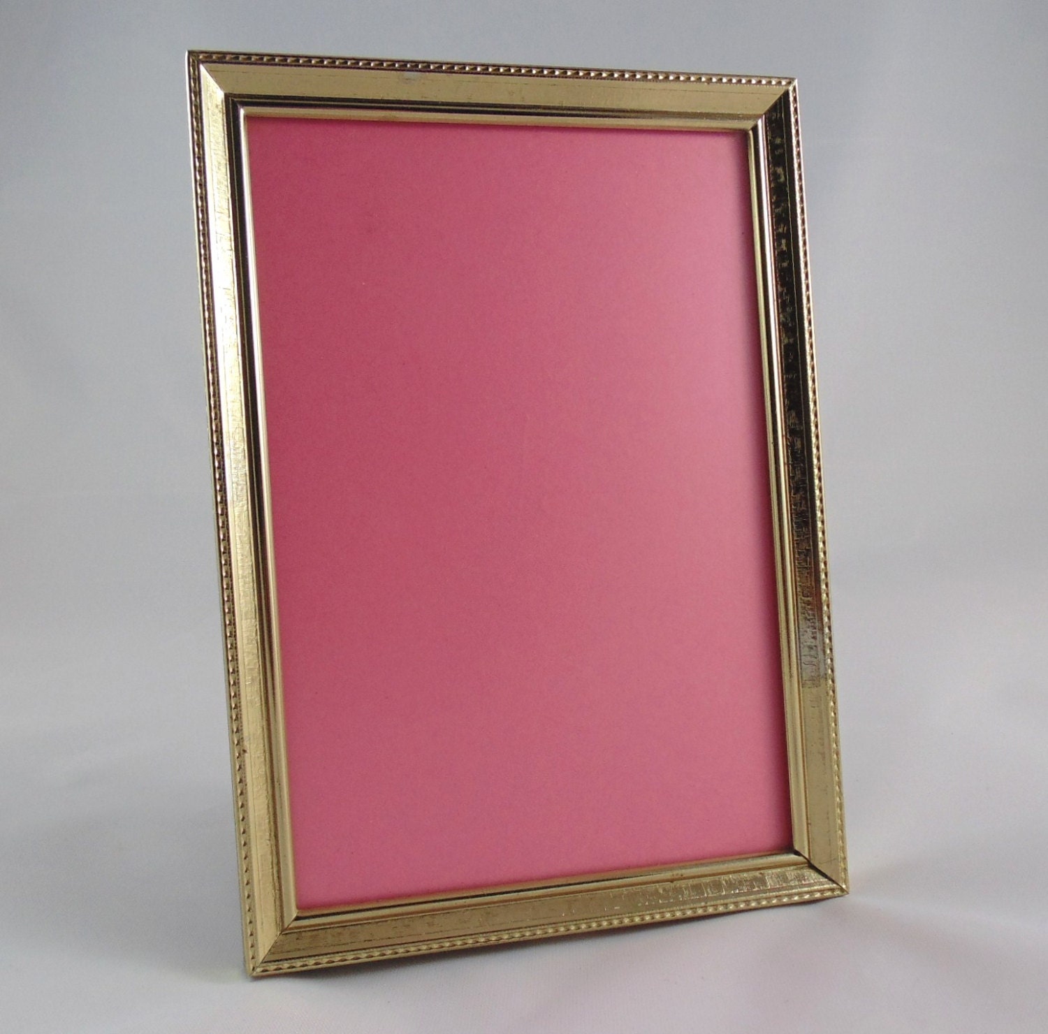Vintage 5x7 Embossed Ornate Gold Metal Picture Frame Photo