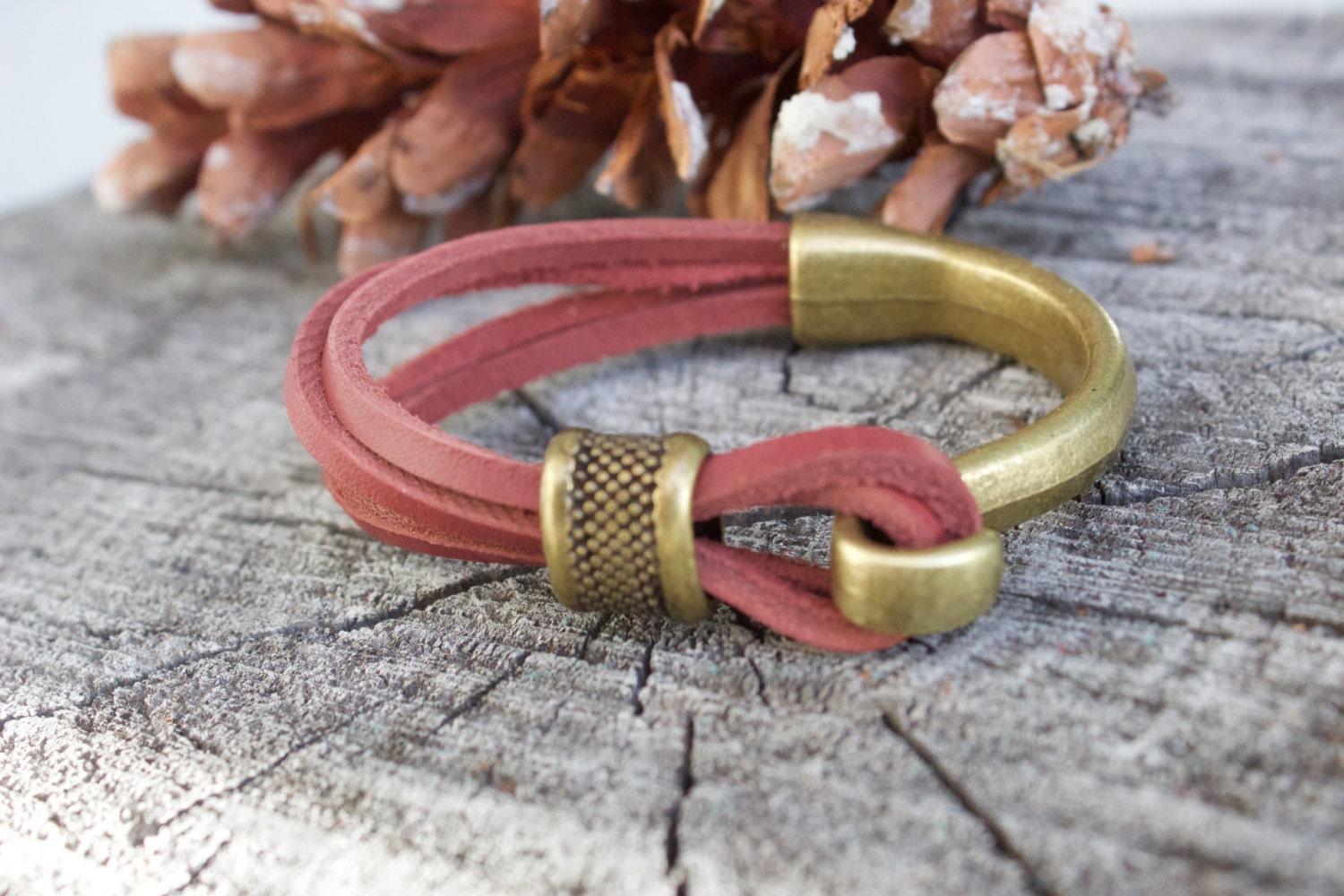 Womens Leather Bracelet Leather Cuff Bracelet for Women Soft