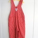 3T: Red Classic Striped Romper, Vintage Overalls by Oshkosh B'Gosh