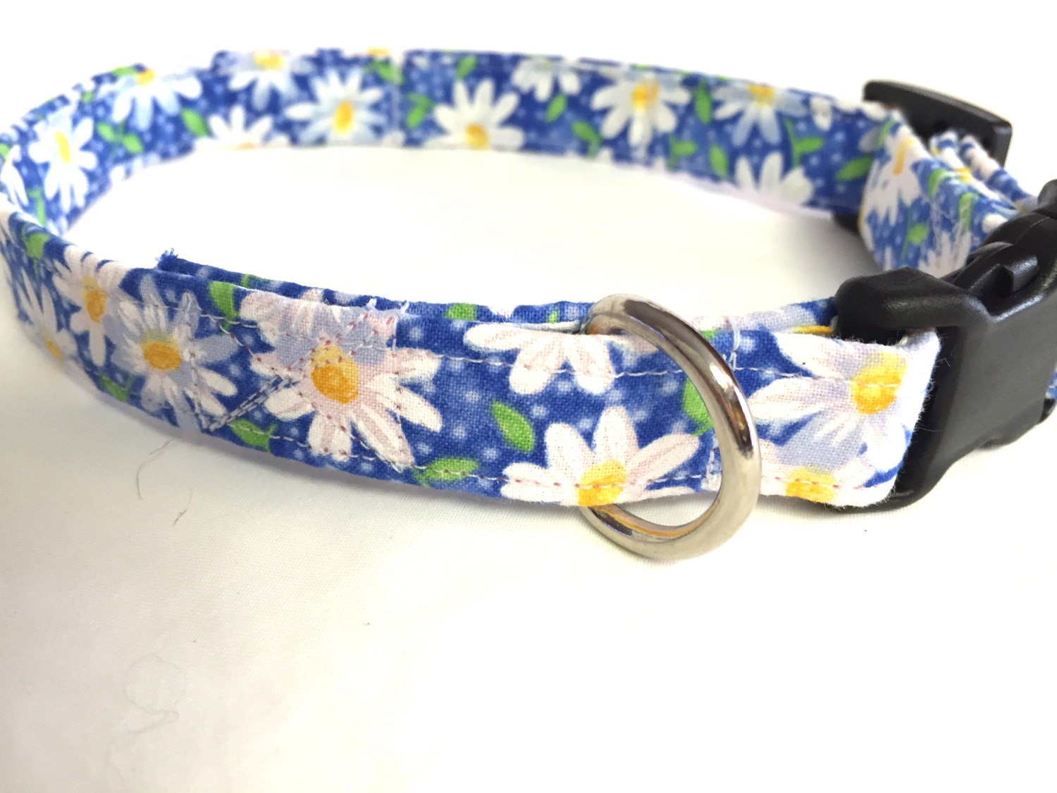 Dog collardaisy dog collarblue collar handmade