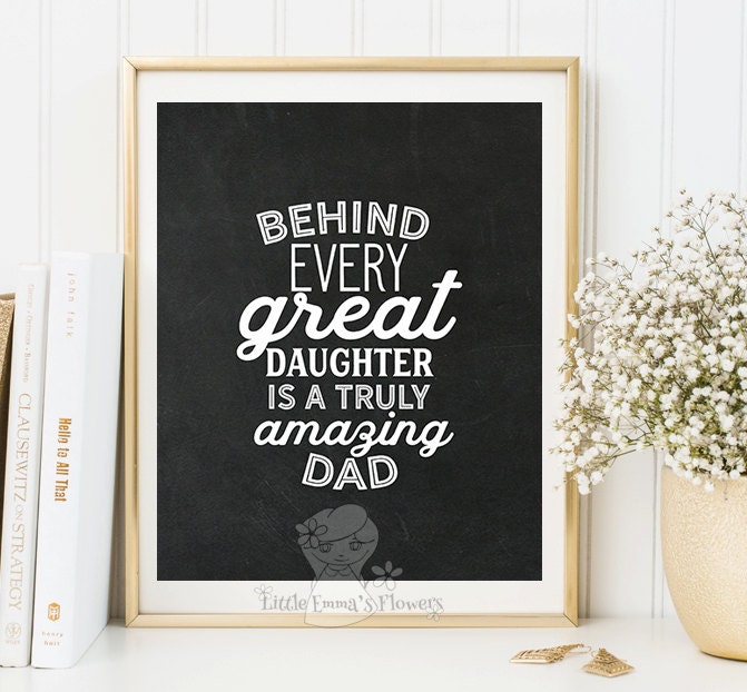 Truly amazing dad print father's day quote Printable
