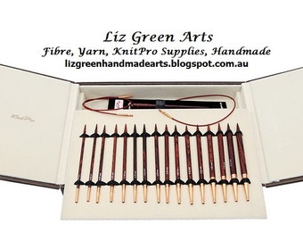 KnitPro "Symfonie Rose" Interchangeable Circular Knitting Needles ~ Deluxe Set 3.50mm - 8mm (US 4 - 11) Available Liz Green Arts Luxury