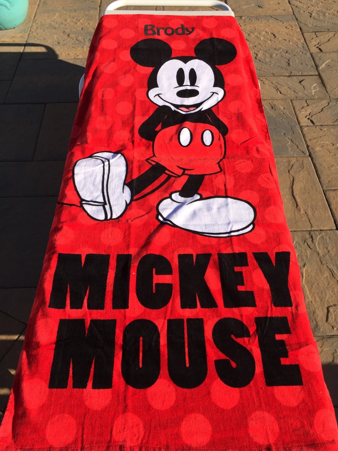 DIsney MICKEY MOUSE Beach Towel Personalized Beach Towel