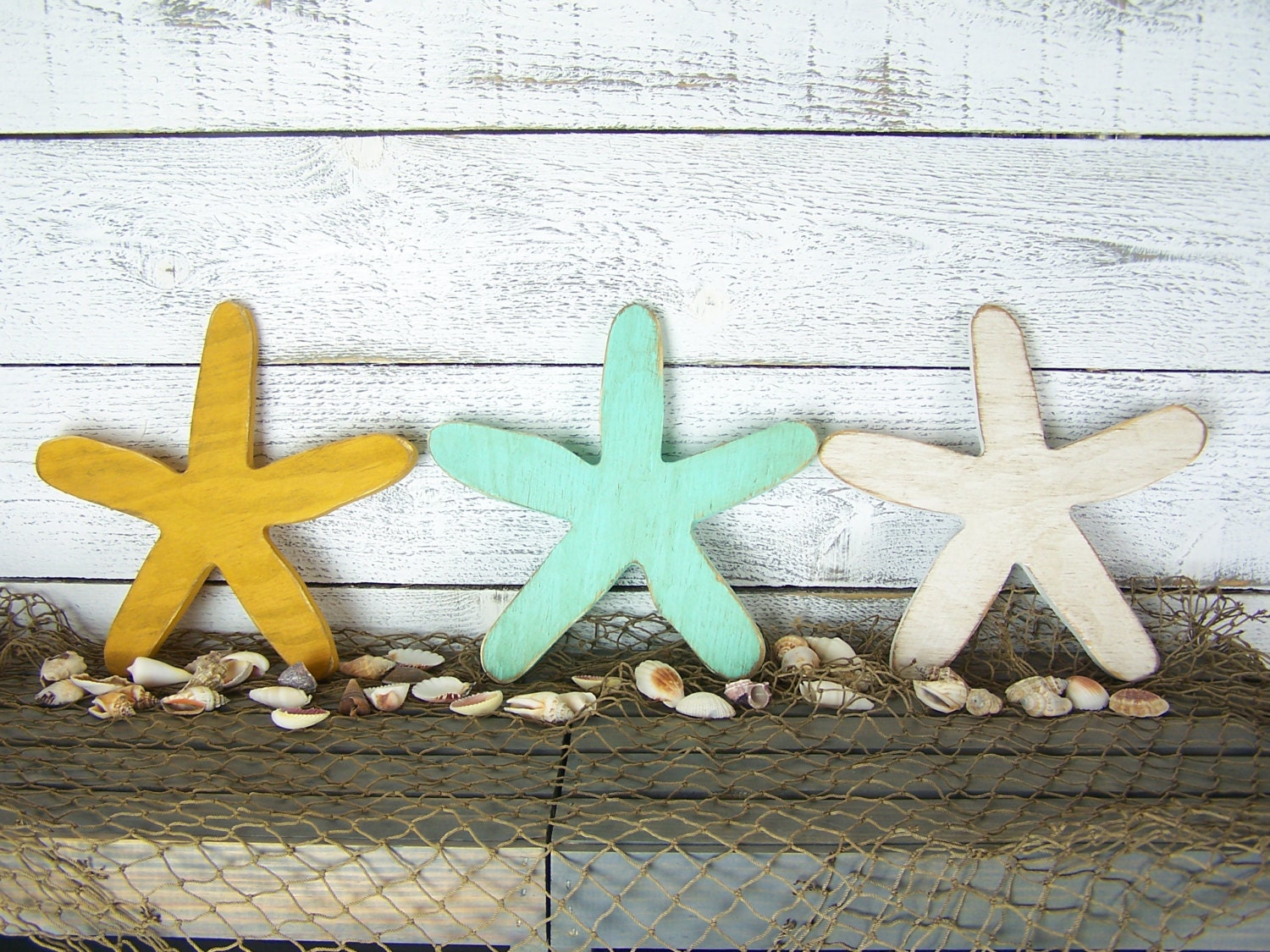 Starfish Decor Wooden Starfish Beach Decor Starfish Wall Art