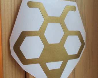Bee Vinyl Decal, Vinyl Stickers, Laptop Decal, Car Sticker, Laptop Sticker, Car Decal, Bee Sticker
