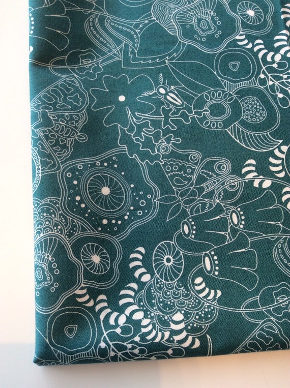 Alison Glass Sun Print Fabric from Andover. Grow in Steel