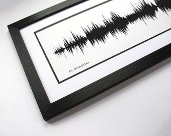 El Shaddai - Music Art Sound wave Print - Song Lyric Art, Artist Poster