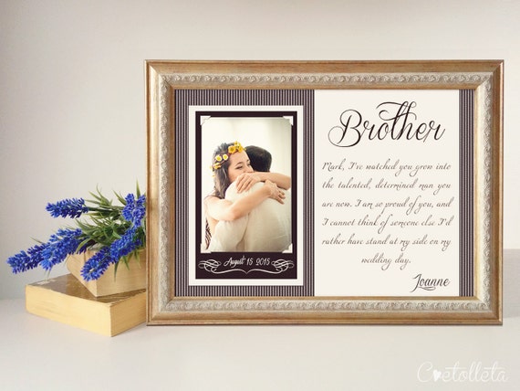 Brother Wedding Gift - Best Friend Thank You gift Wedding, Gift for ...