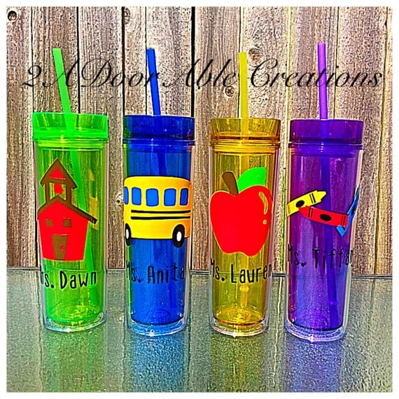 Back to school tumbler teacher tumbler personalized