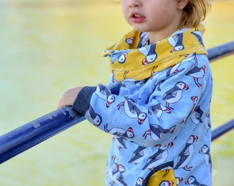MBJM Cottesloe Cowl PDF Sewing Pattern Small Newborn - Age 12