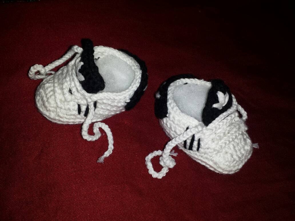 crochet baby Adidas shoes.