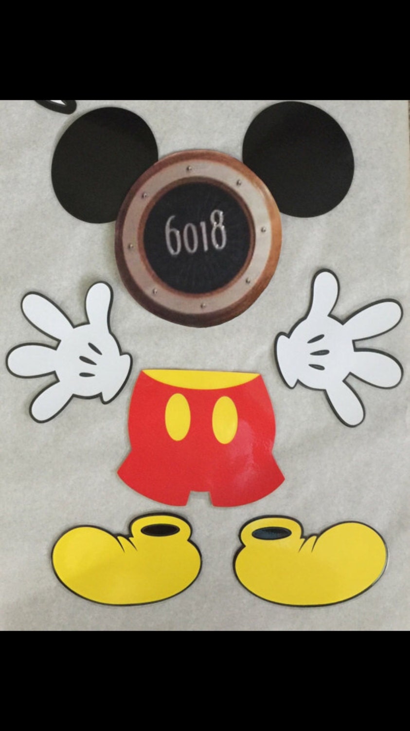 mickey mouse body parts magnet disney stateroom decor
