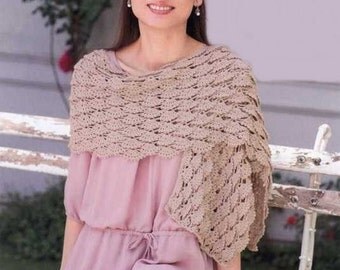 Femmes écharpe crochet beige / custom