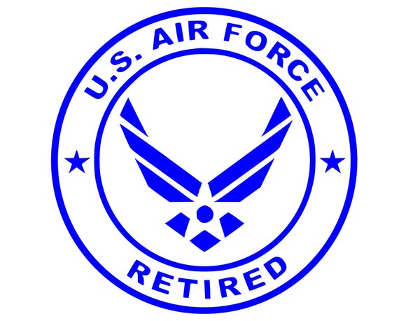 U.S. Air Force Retired long life outdoor vinyl decal Proudly