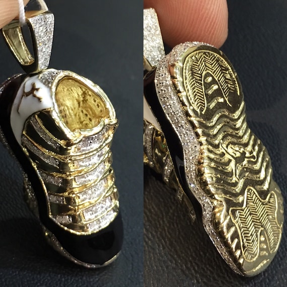 gold pendant jordans