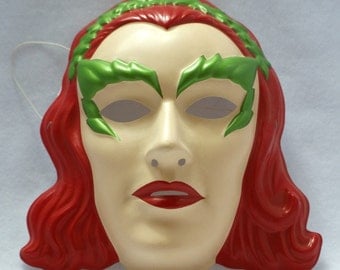 Batman Forever Poison Ivy Halloween Mask Near Vintage Rubies PVC DC Comics Y012