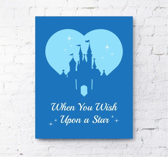 When You Wish Upon A Star Disney Print Pinocchio 