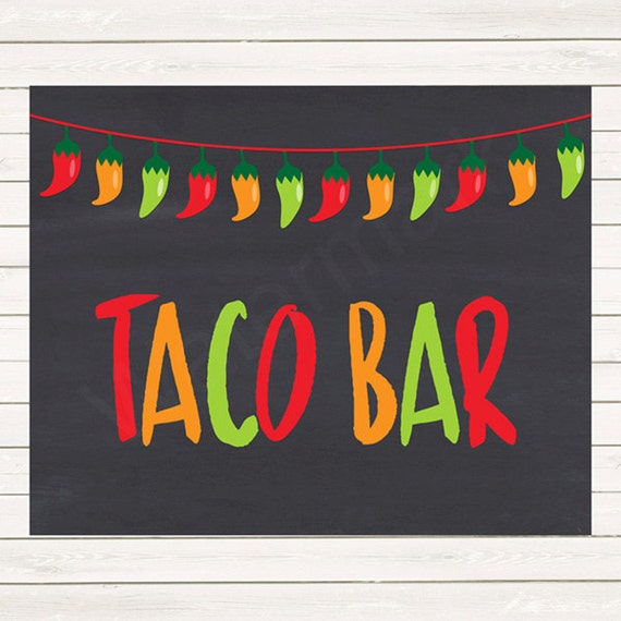Free Printable Taco Bar Signs