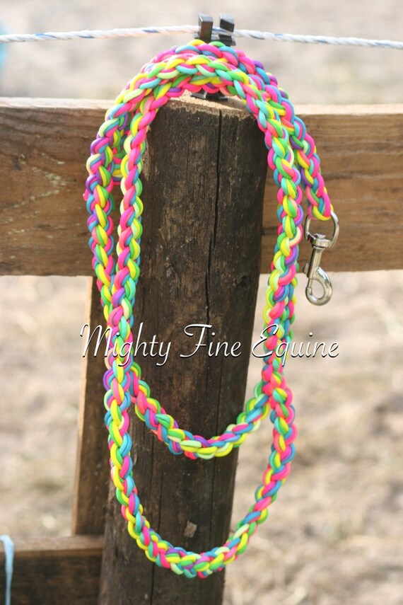 Custom paracord Lead Rope by MightyFineEquine on Etsy