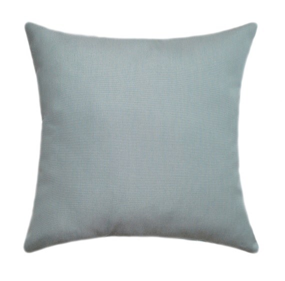 Robert Allen Linen Slub Rain Pillow Cover by ThePillowCoverStore