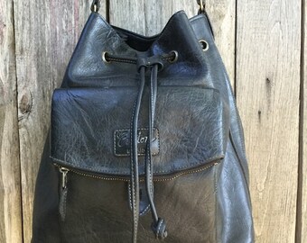 Sac Seau Vintage ROMEA LATORRACA En Cuir épais Avec Bandoulière - Occasion