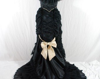FREE SHIPPING SALE Historical Bustle 1870 "Shadow" Original concept dress