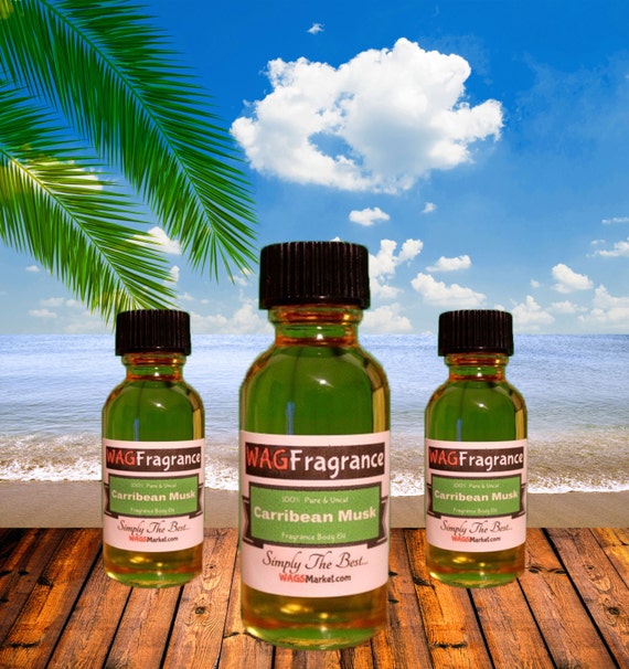 CARIBBEAN MUSK Fragrance Body Oil 1oz-Glass Bottle by WagsMarket