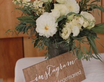 Wedding hashtag sign, Instagram sign, wedding Instagram sign, wedding sign, wood wedding sign, Instagram wedding sign, social media sign