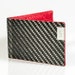 Common Fibers Mens Slim Red Real Carbon Fiber Bifold Wallet with RFID Credit Card Protection