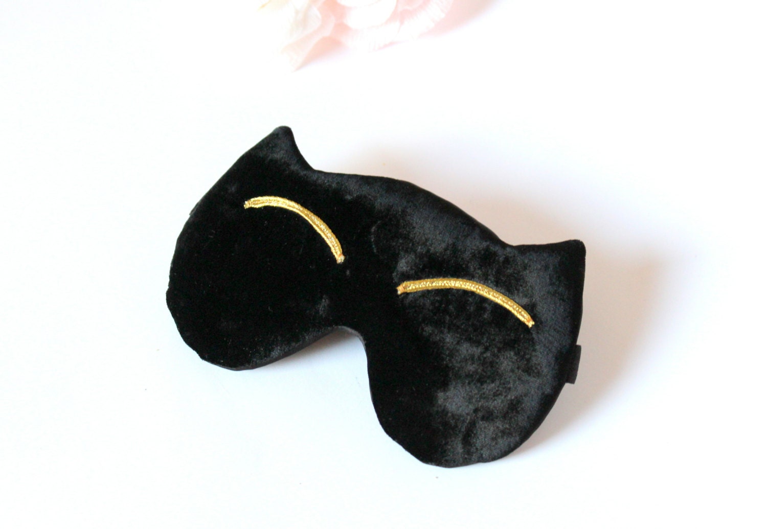 Black cat sleep mask Cute kitty eye mask Pj party favor