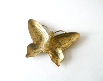 Vintage Brass Butterfly Dish
