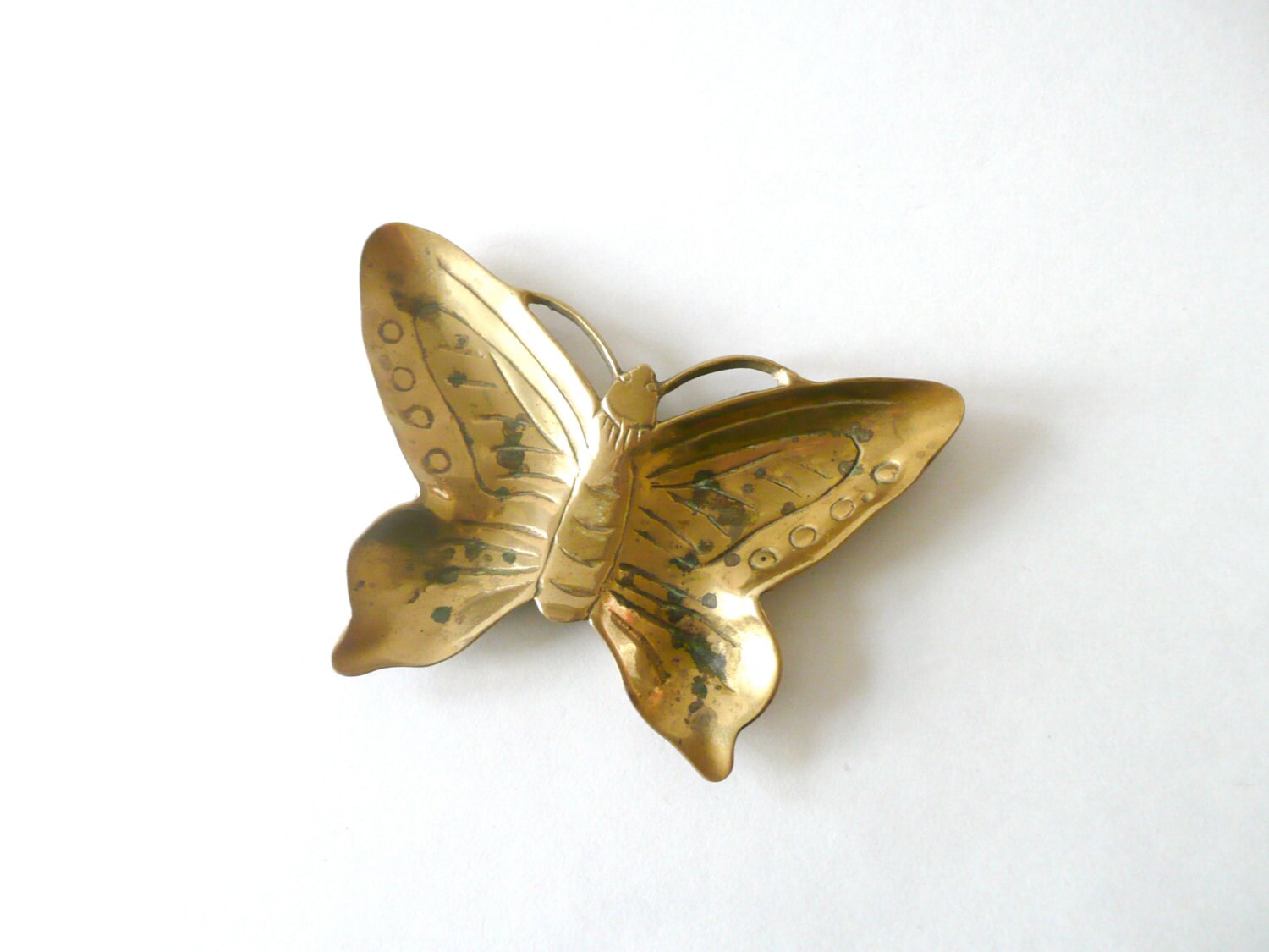 Vintage Brass Butterfly Dish
