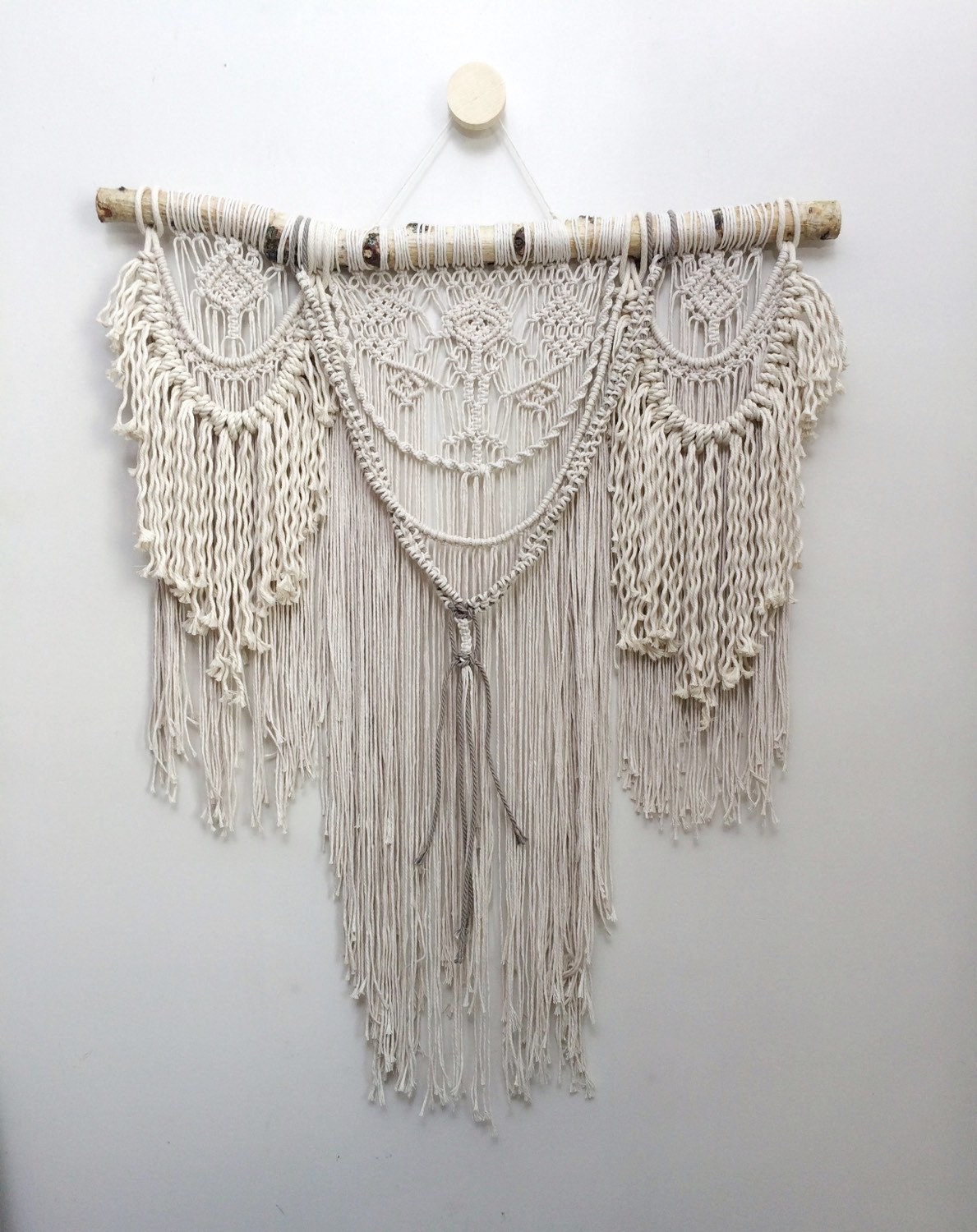 32 Large macrame wall hanging bohemian wall by NiromaStudio